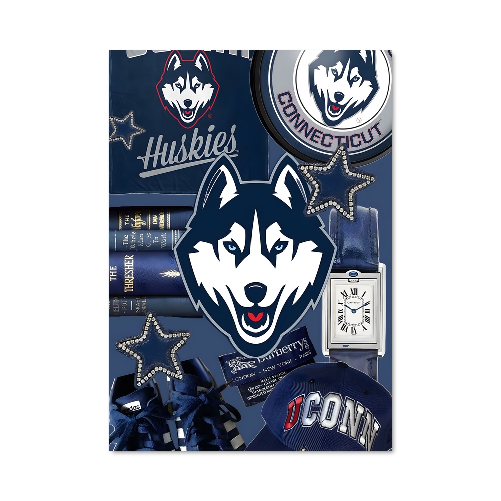 Poster Uconn Spirit – affiche Basketball